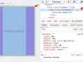 Centrowanie tekstu "lorem ipsum" w kontenerze z użyciem Flexbox w narzędziach deweloperskich.