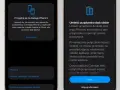 Przygotowanie do przeniesienia danych na nowego iPhone'a. Ekran z opcją "Przenieś na urządzenie Android" i instrukcjami, jak umieścić urządzenia obok siebie, by rozpocząć transfer. ios 26.3.