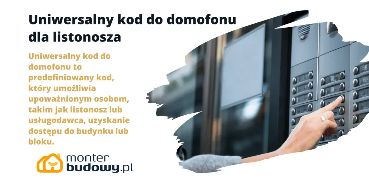 Dłoń naciska przycisk domofonu.