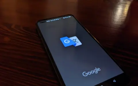 Na ekranie telefonu widoczny jest symbol aplikacji Google Translator.