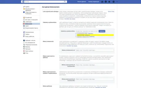Zarządzaj blokowaniem na FB: jak odblokować kogoś, zablokować wiadomości, zaproszenia z aplikacji i wydarzeń.
