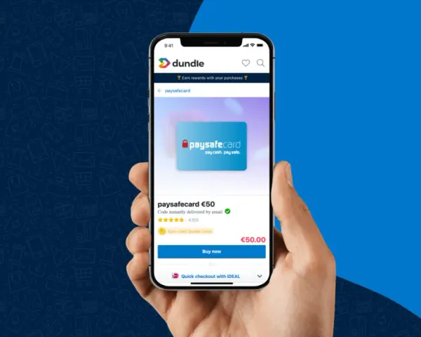 Kup paysafecard €50 na Dundle. Szybki kod na email. Gdzie kupić paysafecard? Tutaj!
