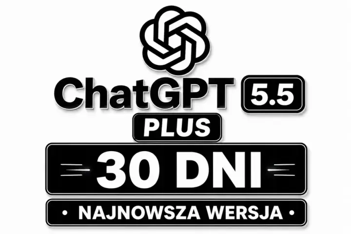 ChatGPT Premium 5.5 Plus: 30 dni najnowszej wersji.