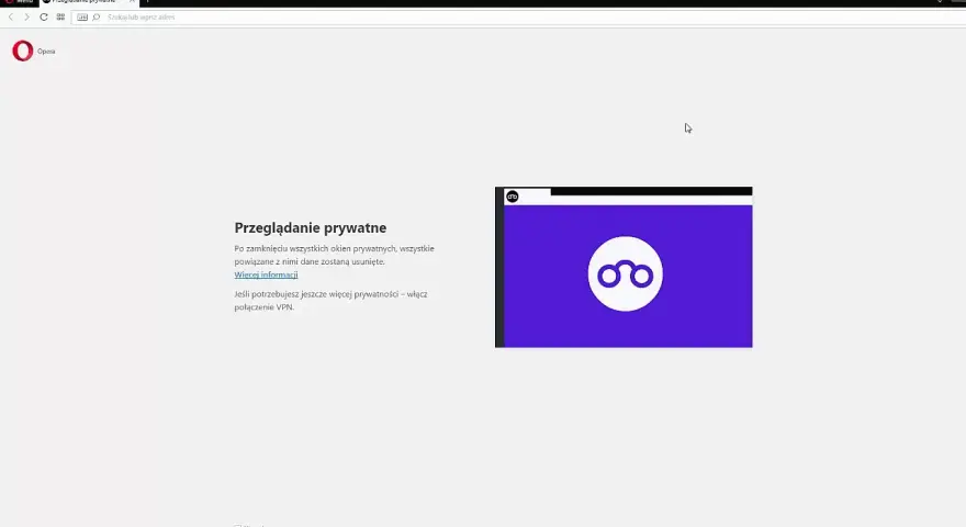 Opera GX: Tryb prywatny (incognito) jak włączyć i co daje?