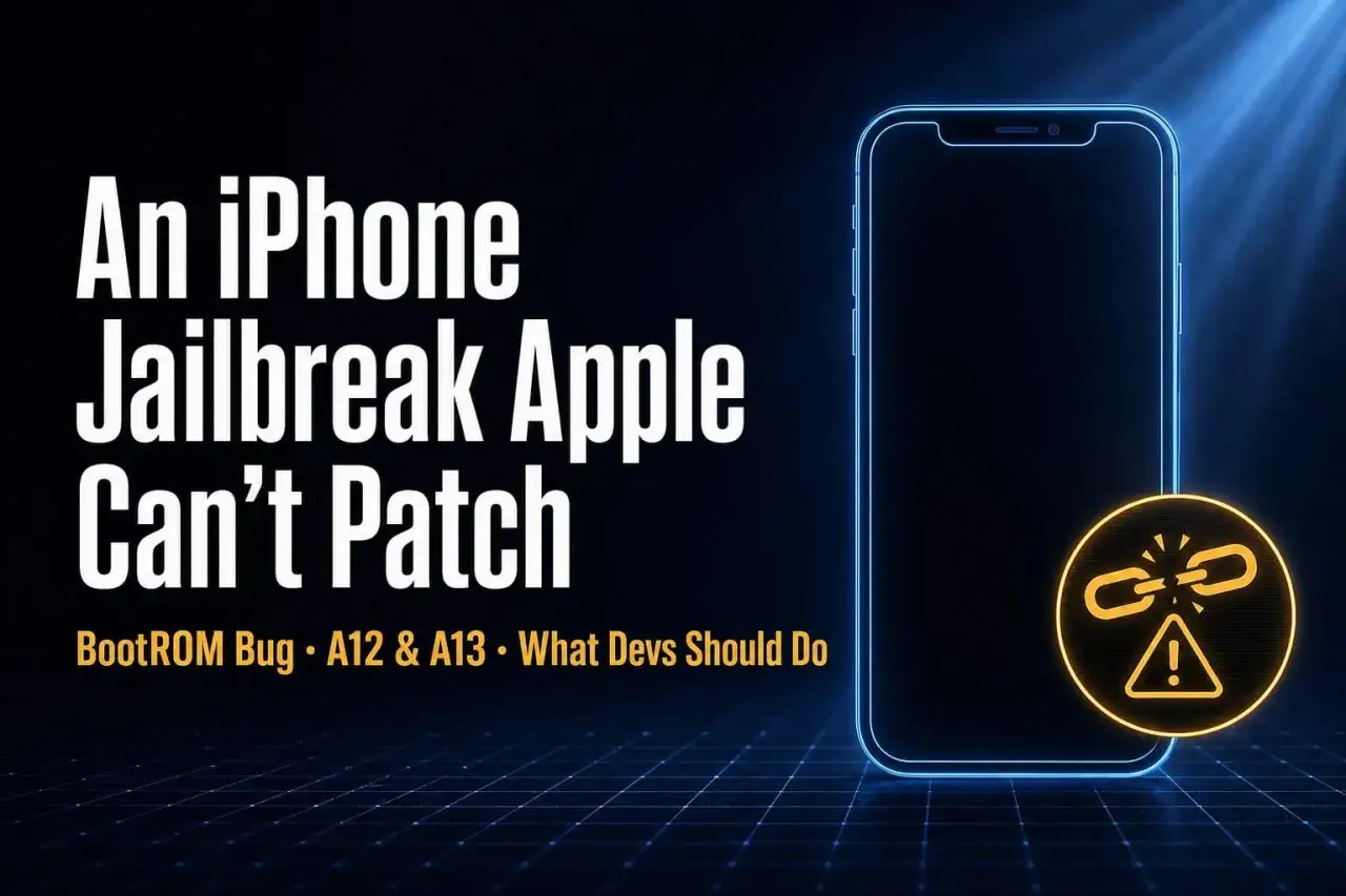 Niełatwy jailbreak iPhone'a z luką BootROM, której Apple nie może załatać. Ikona zerwanego łańcucha.