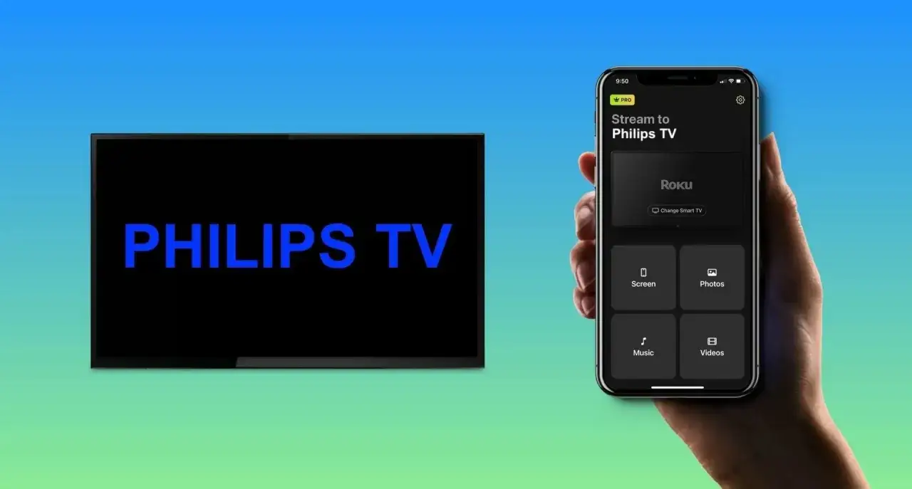 Użyj aplikacji na telefonie do klonowania ekranu na telewizor Philips. Wyświetlaj zdjęcia, muzykę i filmy.